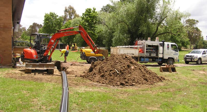 Benex machinery on site